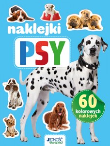 Psy 60 kolorowych naklejek okladka max